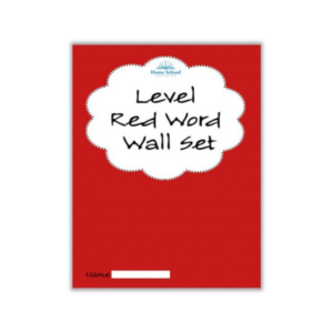 Language Arts Level Red Word Wall Set for Kindergarten