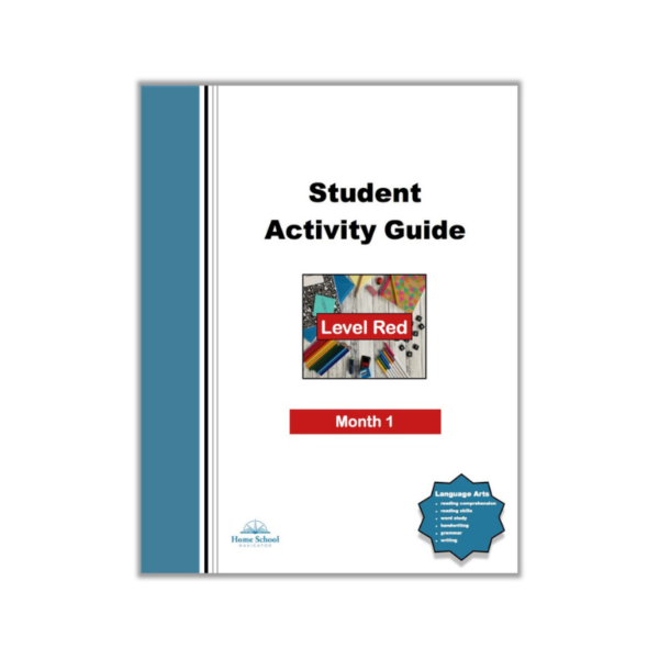 Language Arts Level Red Monthly Lesson Student Guide for Kindergarten